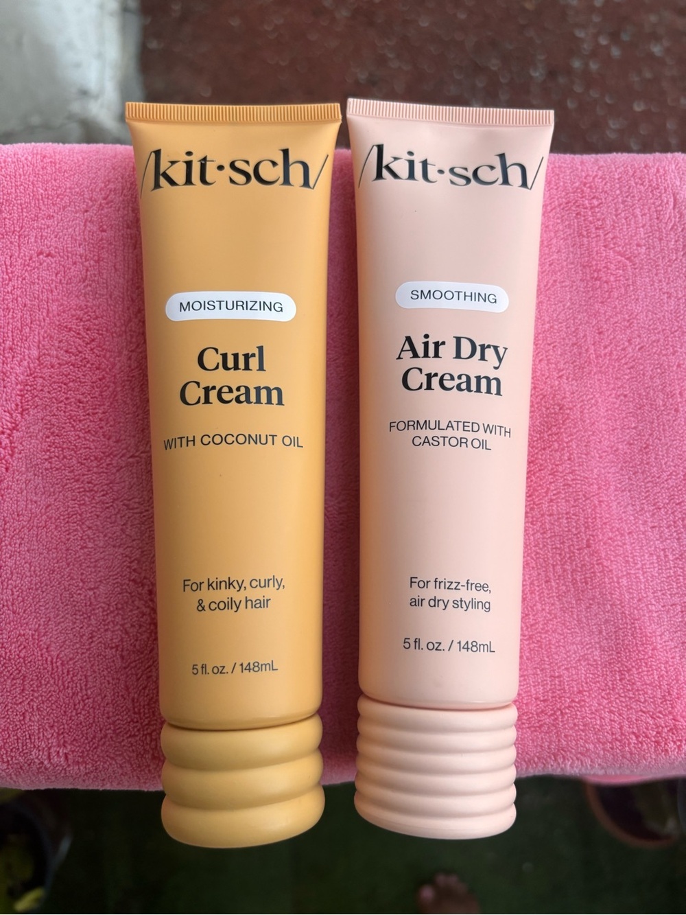 Kitsch Curl Cream + Smoothing Air Dry Cream 5 oz Hair Styling Duo